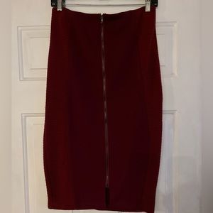 Zip front skirt, very nice